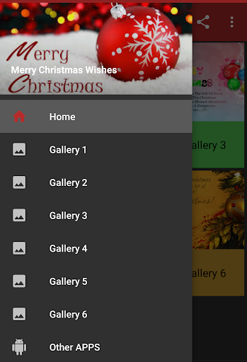 Android application Merry Christmas Wishes screenshort