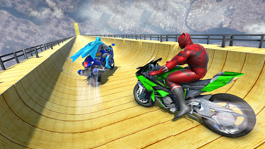 Super hero gt Stunt Biker Race apkdebit screenshots 12