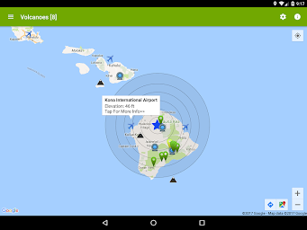 Volcanoes: Map, Alerts & Ash C - Screenshot Image