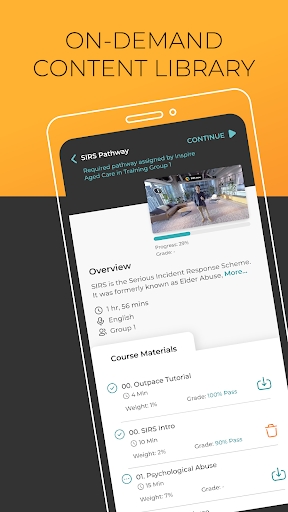 Android application Outpace screenshort