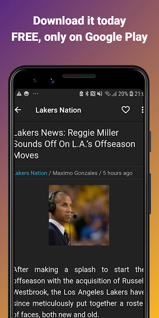 Captura 6 Lakers News Reader android