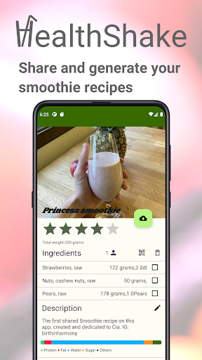 Android application Smoothie Recipes -HealthShake screenshort