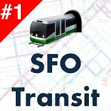 SFO Transport Offline Muni, SFMTA departures, maps icon