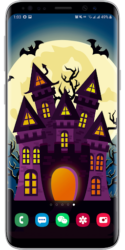 Android application Happy Halloween live wallpaper screenshort