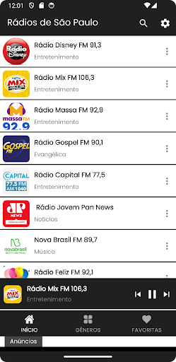 Rádios da cidade de São Paulo Screen 2