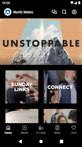 Android application North Metro Church screenshort