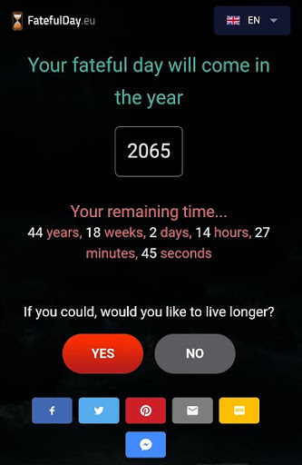 FATEFUL DAY - When will you die?