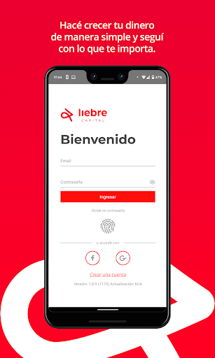 Android application Liebre Capital screenshort