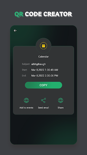 QR Code Creator Screen 3