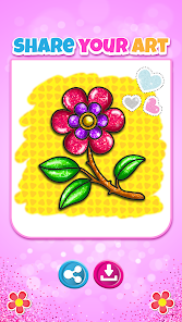 Captura de Pantalla 4 Colorear flores y dibujar para android