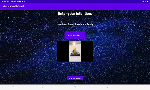 Virtual Spell Candle Magic Screen 3