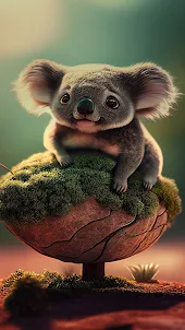 Blue Koala Wallpaper HD 4K