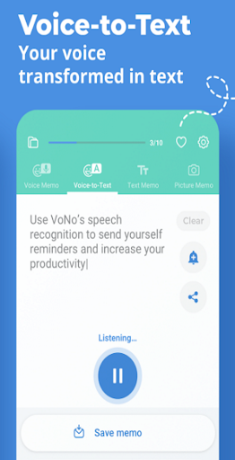 Android application Transcribedd :Speech To Text screenshort