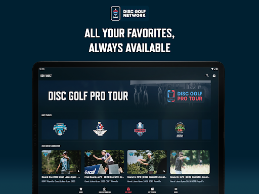 Screenshot of Disc Golf Network