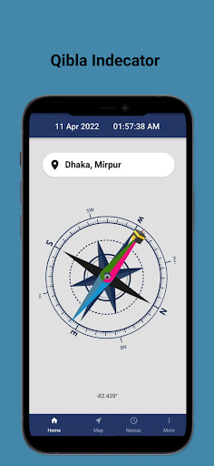 Android application Qibla Compass : Qibla Finder screenshort
