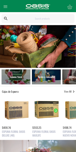 Android application OASIS® Floral México screenshort