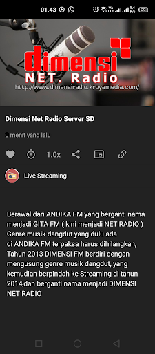 Dimensi Net Radio - KROYA Screen 3