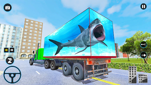Sea Animals Transport Truck Driving Games Mod + Apk(Unlimited Money/Cash) screenshots 1