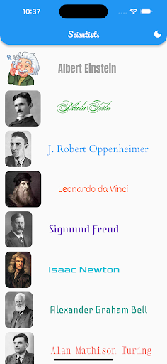 Famous Scientist Screen 2