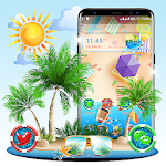 Cover Image of Download Summer Beach Launcher Theme  APK