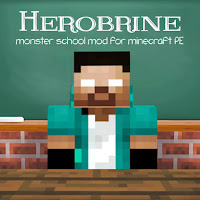 Herobrine Monster School Mod for Minecraft PE