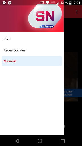 Android application Somos Noticias screenshort