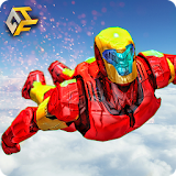 Flying Superhero Real Robot Rescue Mission icon