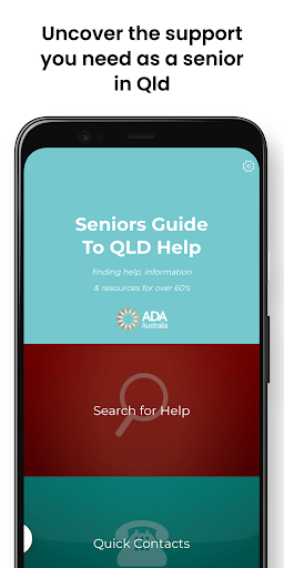 Android application Seniors Guide to Qld Help screenshort