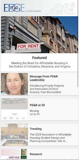 Android application PD&R Edge screenshort