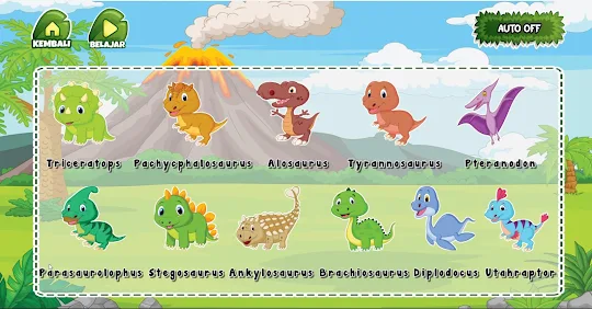 Edukasi Mengenal Hewan Dinosau