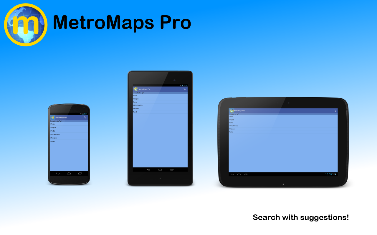 Android application MetroMaps Pro screenshort