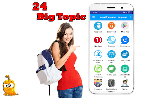 Android application Learn Romanian Offline screenshort