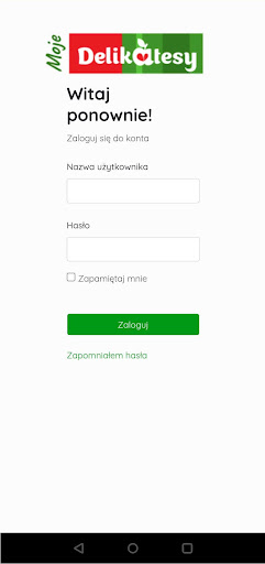Android application Moje Delikatesy screenshort