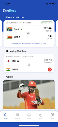 Android application CricBoss : Live Cricket Scores screenshort