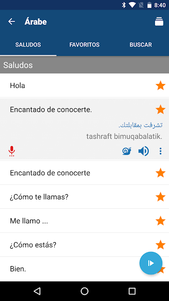 Captura 3 Aprende árabe | Traductor android