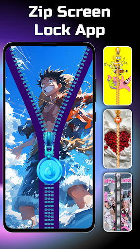 Zipper Lock Screen Wallpapers screenshot 5