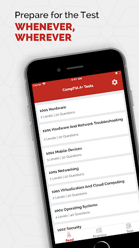 Android application CompTIA A+ Core Series 2024 screenshort