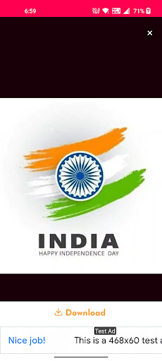 Independence Day Wishes Lines Screen 3