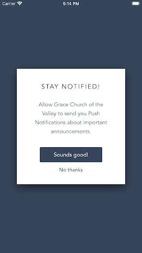 Android application Grace Church of the Valley screenshort