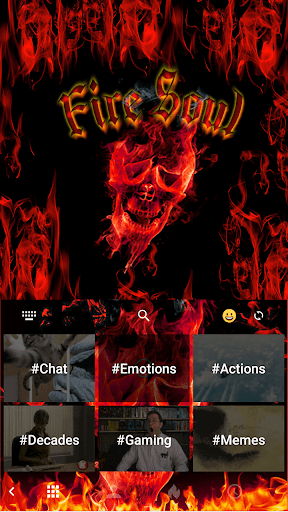 Fire Soul Skull Keyboard Theme Screen 3