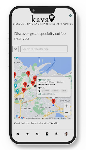 Kava: Specialty Coffee App Screen 3