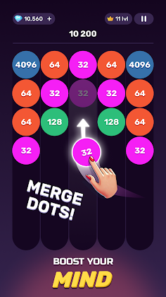 X2 Sticky Balls: 2048 Numbers - Screenshot 2