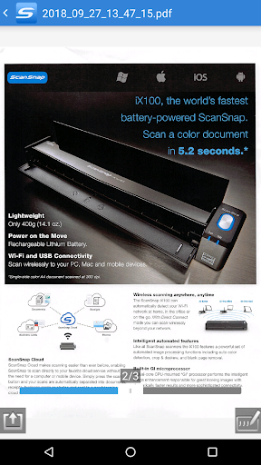 ScanSnap Connect Application. Screen 3