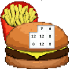Coloring Fast Food Pixel Art 1