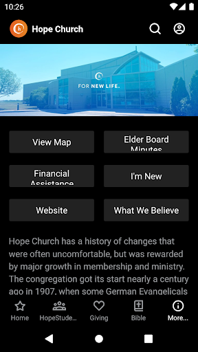 Hope Church Springfield screenshot 2