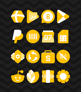 Жута - Снимак екрана пакета икона