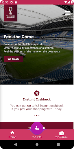 Android application TriPay Qatar screenshort