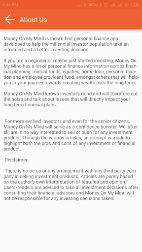 Money On My Mind - Personal Fi