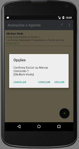 Android application Agenda - Bloco de Notas screenshort