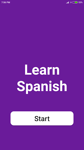 Android application Learn Spanish screenshort